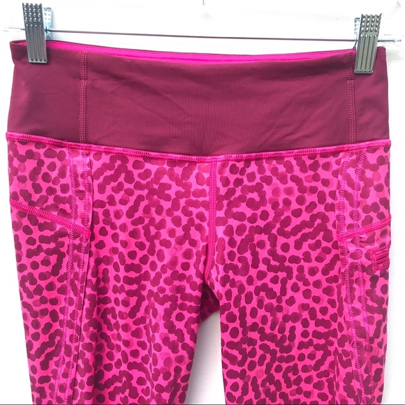 Lululemon  Top Speed Crop Ace Spot Magenta 4 pants - Picture 4 of 6